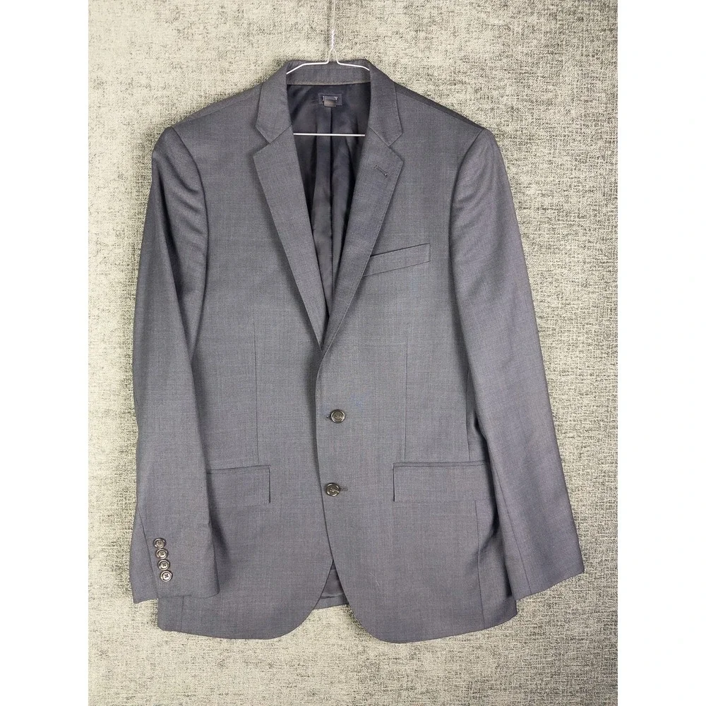 J. Crew Ludlow Blazer Mens 38R Navy‎ Italian Wool Tollegno Slim Dark Academia